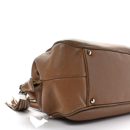 Chanel Calfskin Small Tassel Bowler Light Brown 7 of 13