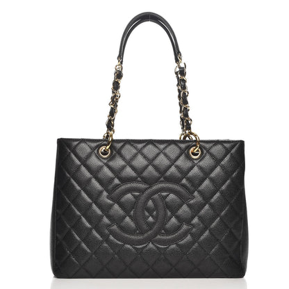 Chanel Caviar Quilted Grand Shopping Tote GST Black 1 of 7