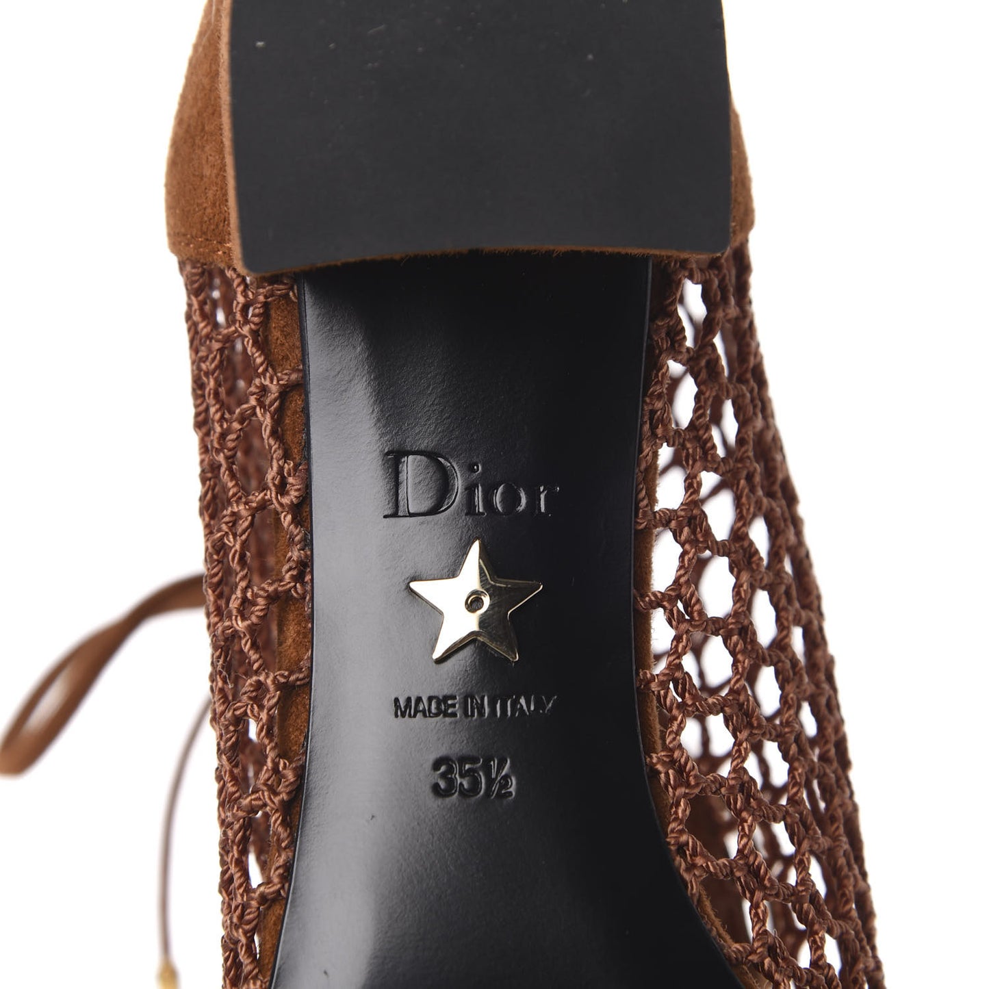 Suede Resille Naughtily-D 30mm Ankle Boots 35.5 Golden Brown