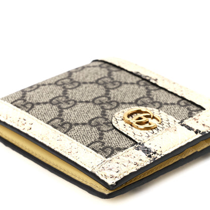 Gucci GG Supreme Monogram Snakeskin Web Mens Ophidia Bi-Fold Wallet 11 of 11