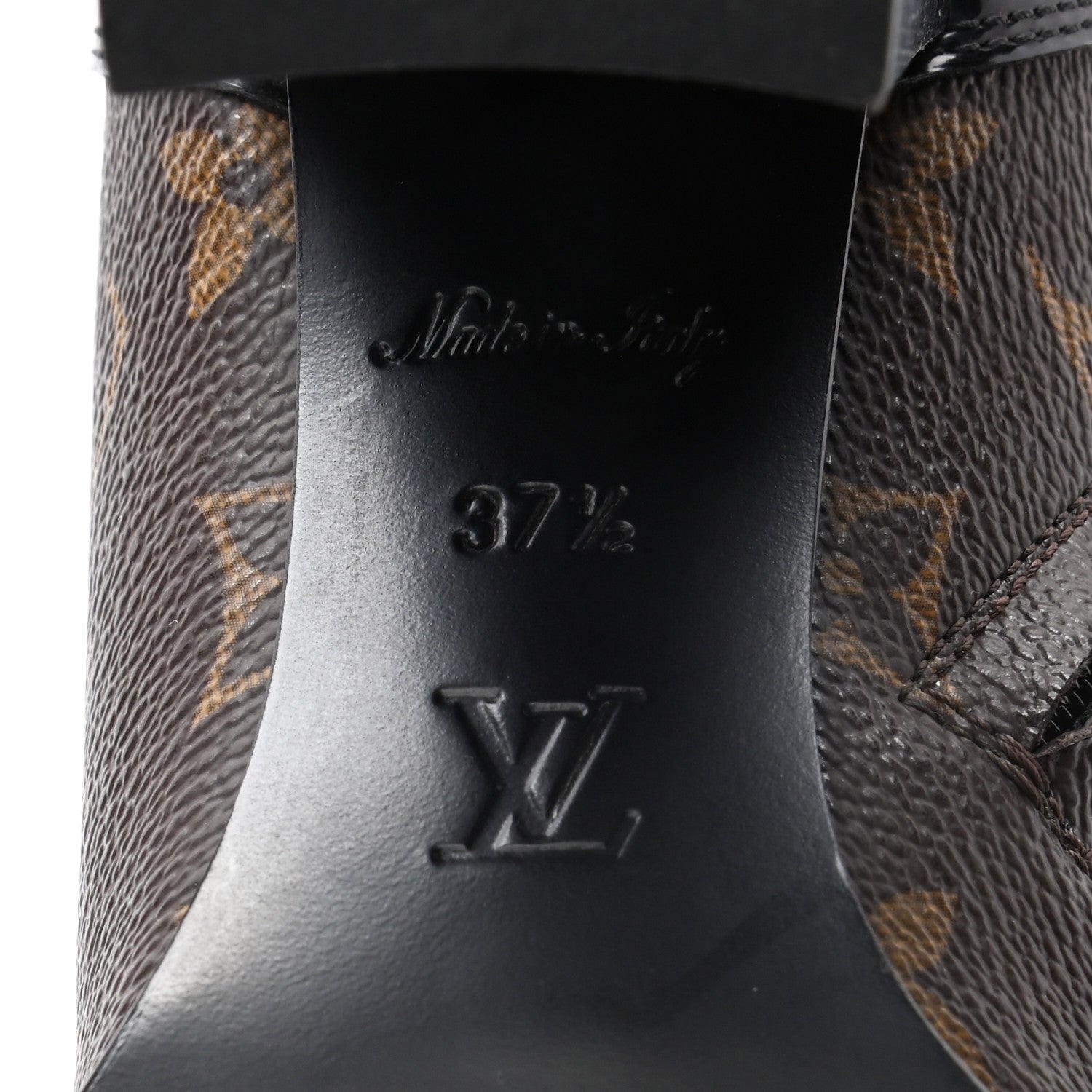 Louis Vuitton Patent Calfskin Monogram Star Trail Ankle Boots 37.5 Black 6 of 10