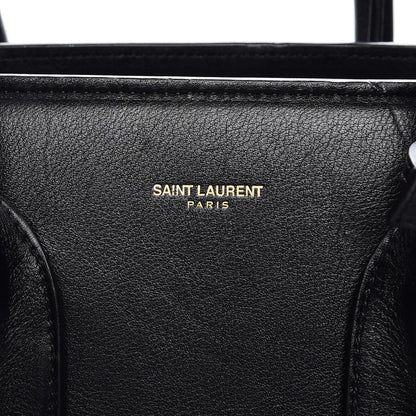 Saint Laurent Calfskin Small Sac De Jour Black 9 of 12