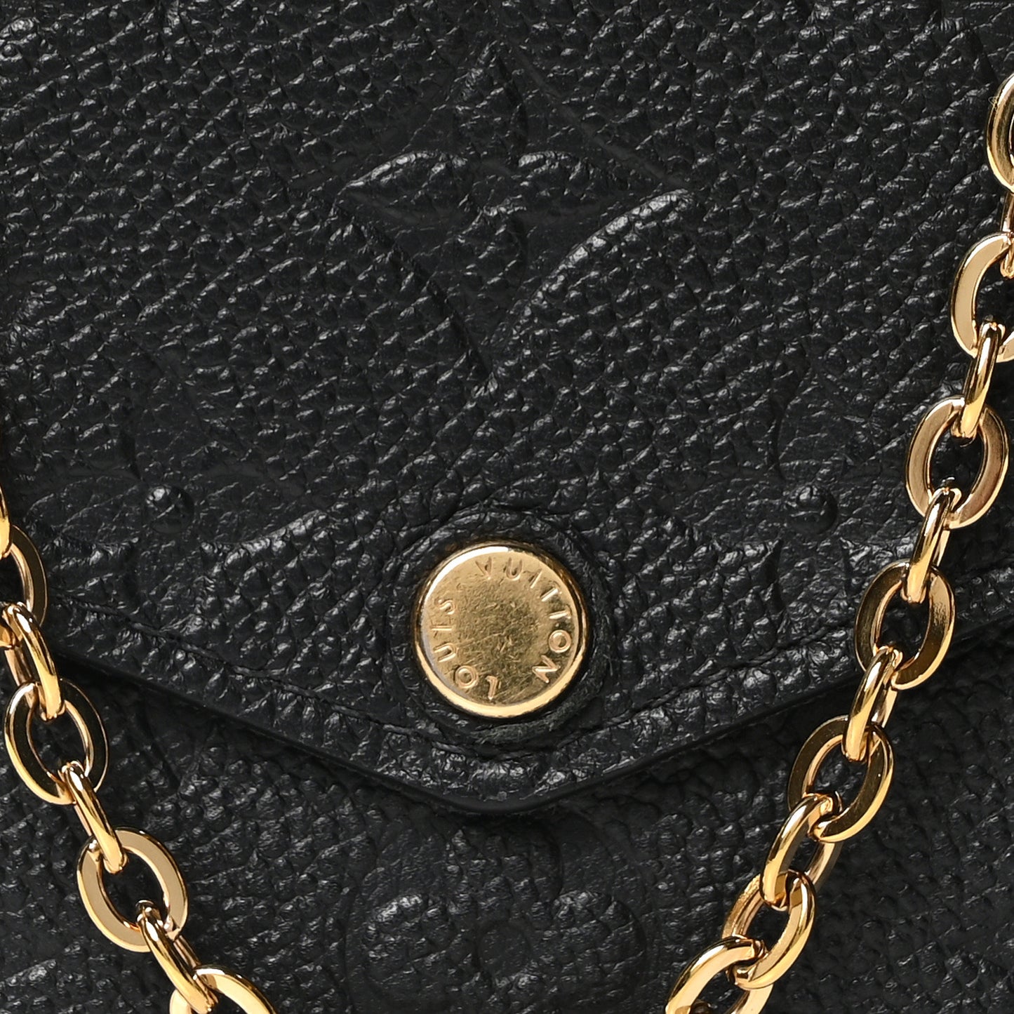 Empreinte Pochette Felicie Chain Wallet Black