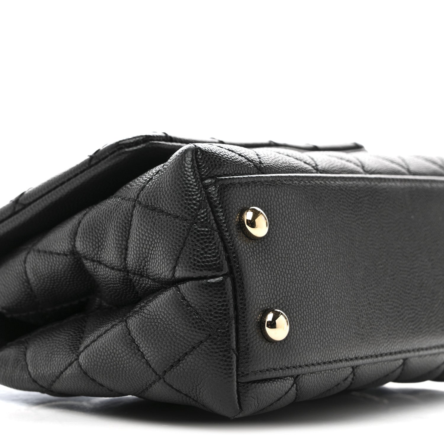 Chanel Caviar Quilted Extra Mini Coco Handle Flap Black 9 of 11