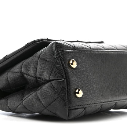 Chanel Caviar Quilted Extra Mini Coco Handle Flap Black 9 of 11