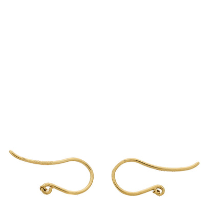 Jennifer Meyer 18K Yellow Gold Long Dome Drop Earrings 3 of 4