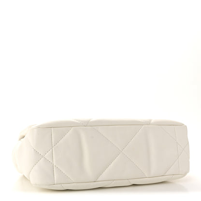 Chanel Lambskin Quilted Medium Chanel 19 Flap White 4 of 10