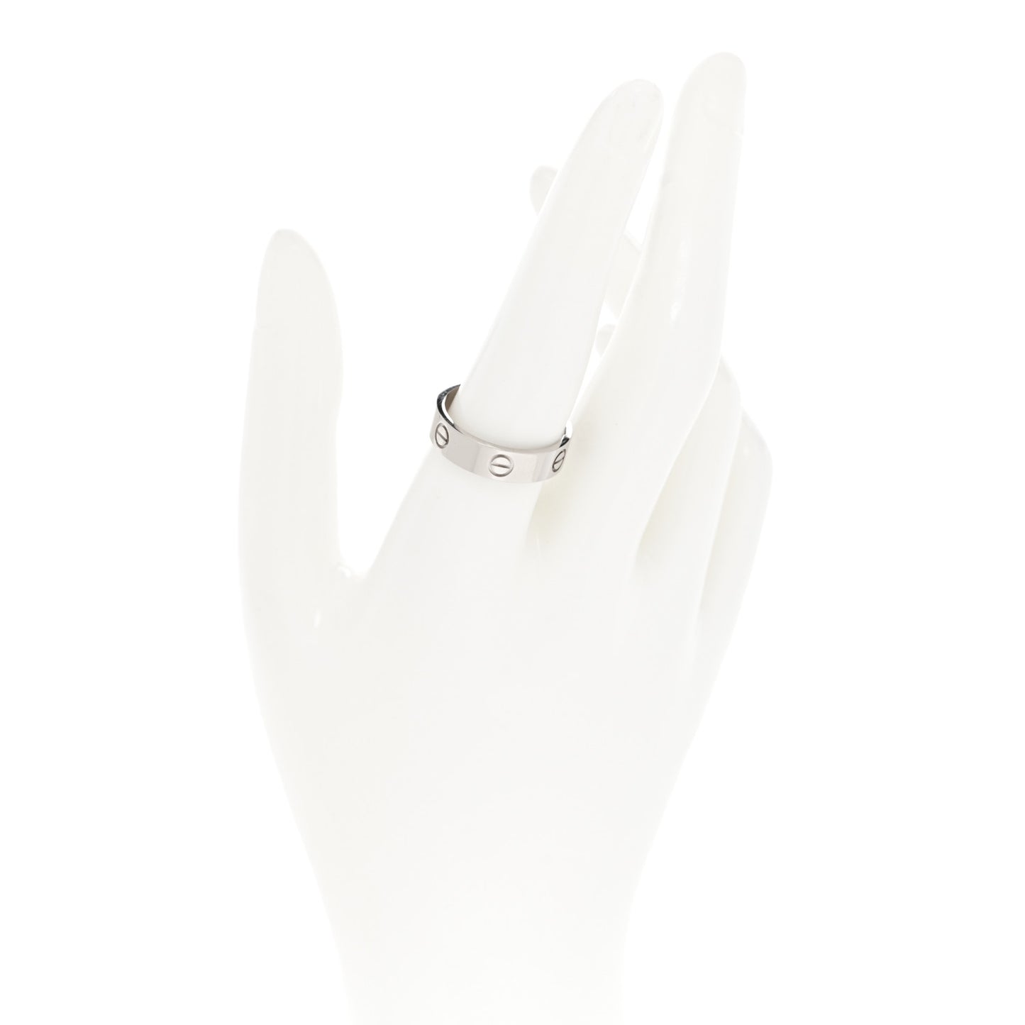 18K White Gold 5.5mm LOVE Ring 60 9.25