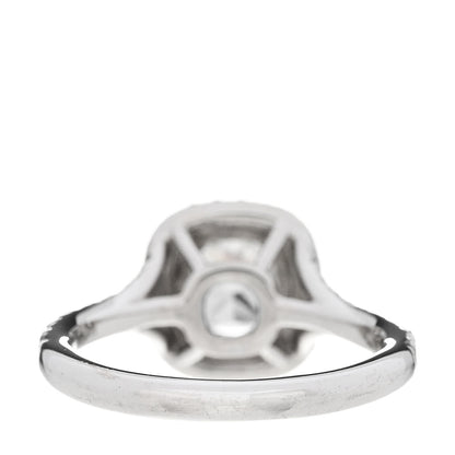 Tiffany Platinum Diamond .44ct Soleste Cushion Cut Double Halo Engagement Ring 44 3 4 of 8