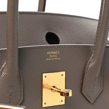 Hermes Epsom Birkin Sellier 30 Etain 6 of 9