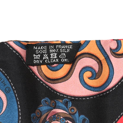 Hermes Silk Festival des Amazones Twilly Black Rouge Bleu 2 of 4
