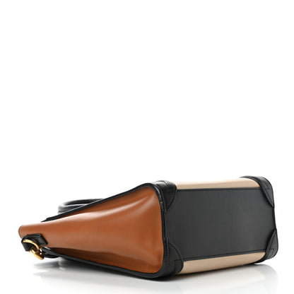 Celine Smooth Calfskin Nano Tri-Color Luggage White 5 of 9