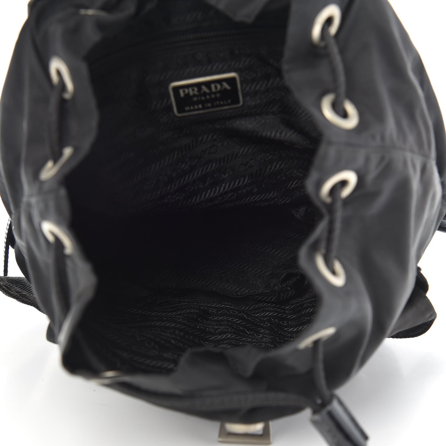 Prada Nylon Vela Medium Backpack Black 4 of 8