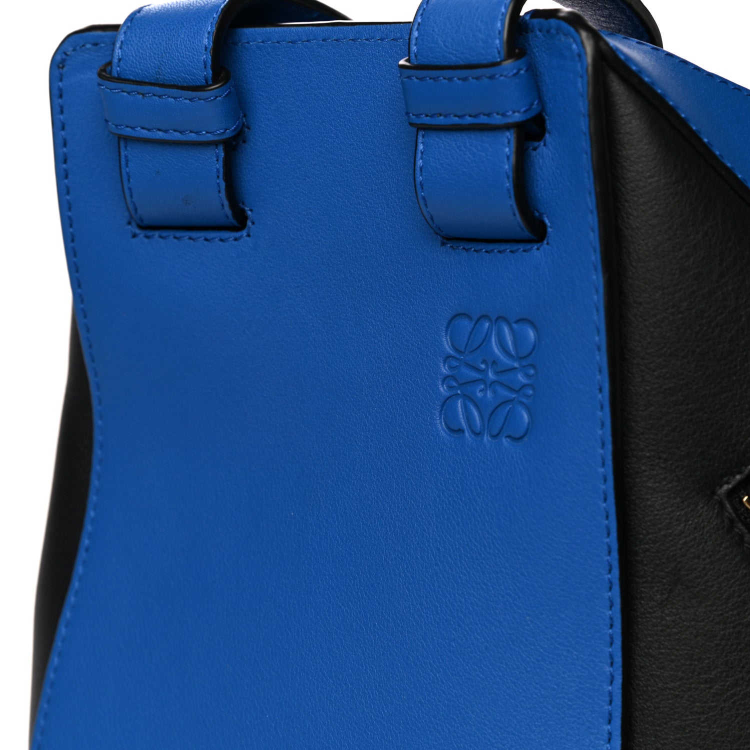 Loewe Calfskin Medium Hammock Shoulder Bag Electric Blue Black 14 of 15