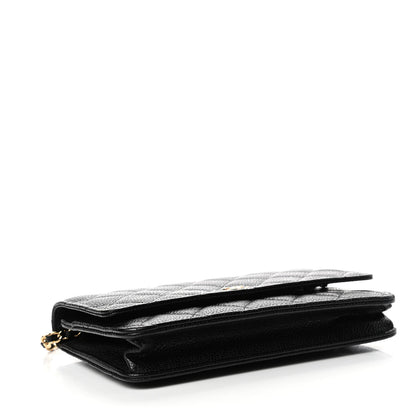 Chanel Caviar Quilted Wallet On Chain WOC Black 3 of 4