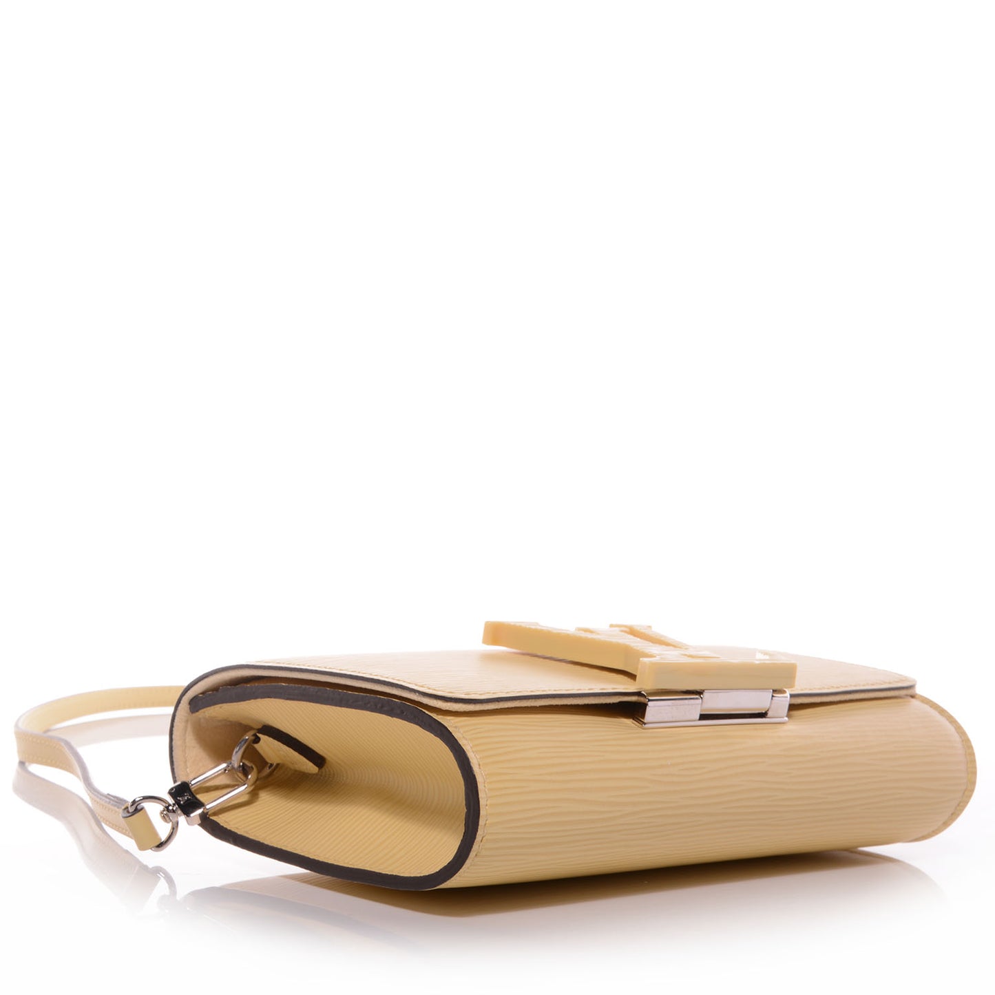 Epi Louise Strap PM Jaune Pale