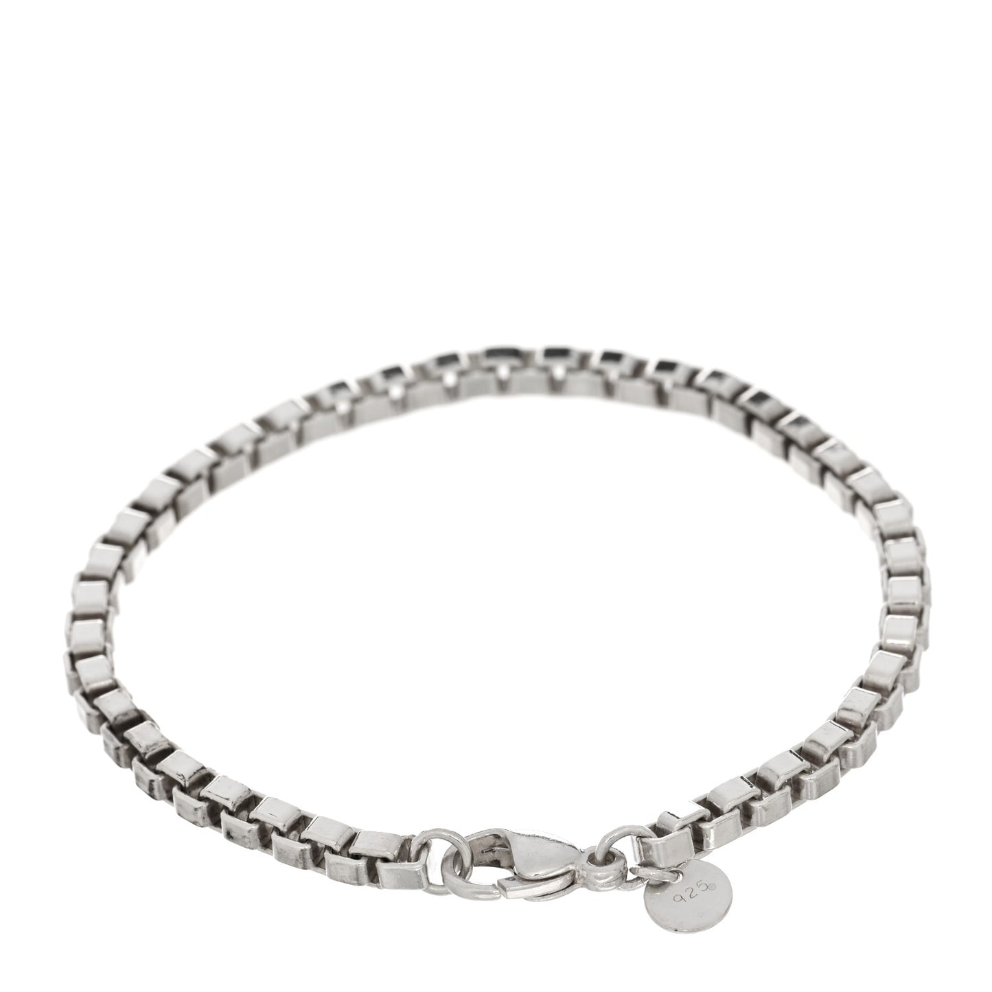 Sterling Silver 4mm Venetian Link Bracelet