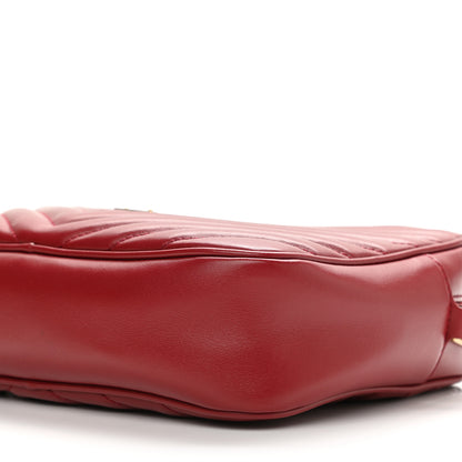 Saint Laurent Calfskin Matelasse Monogram Lou Camera Bag Opyum Red 10 of 11