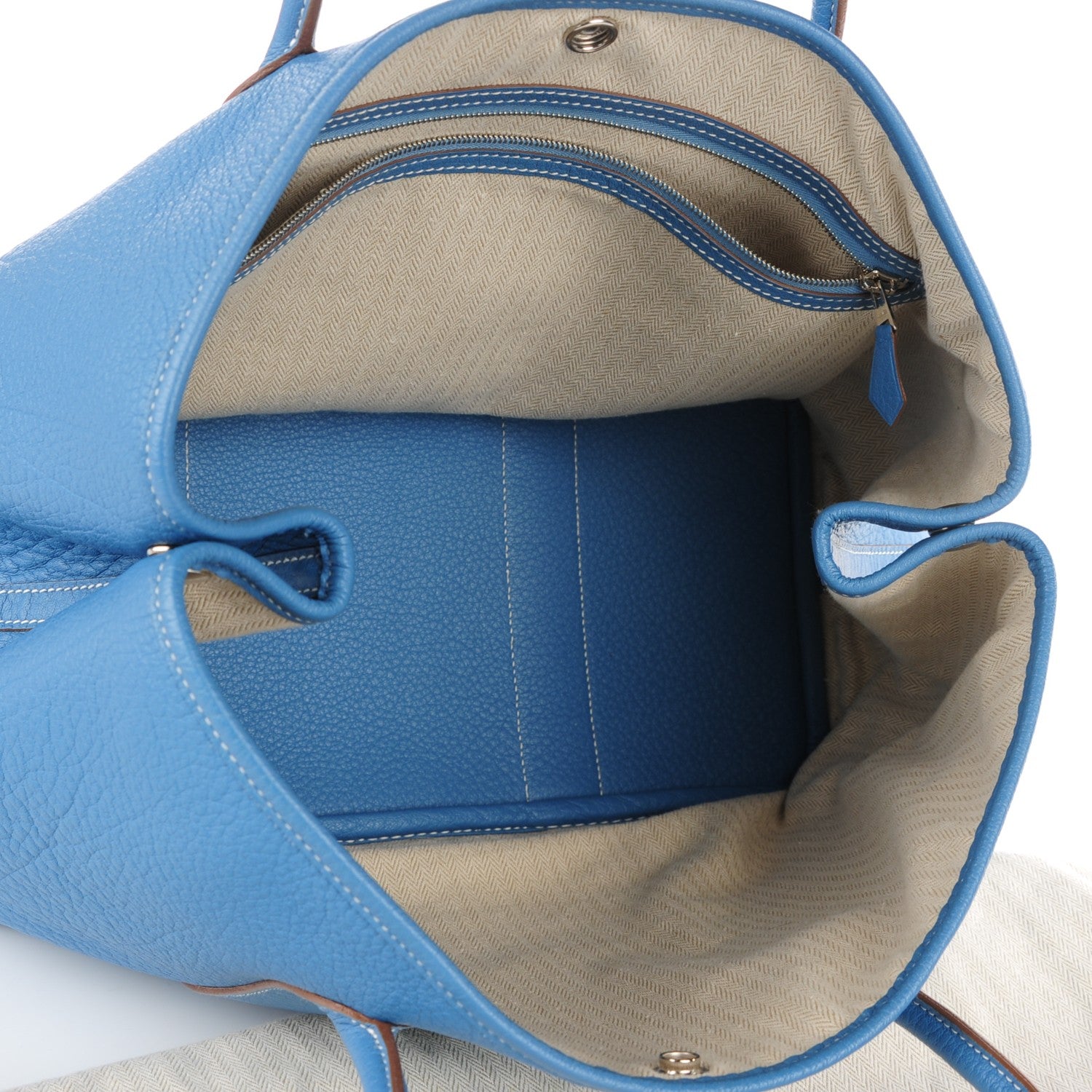 Hermes Negonda Garden Party Tote 36 MM Blue Jean 6 of 9