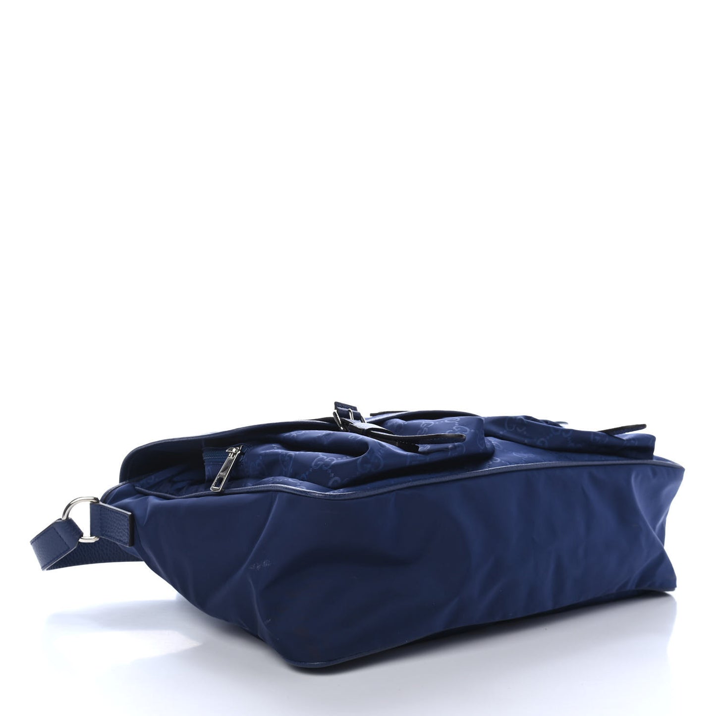 Nylon Monogram Double Buckle Flap Messenger Bag Tide