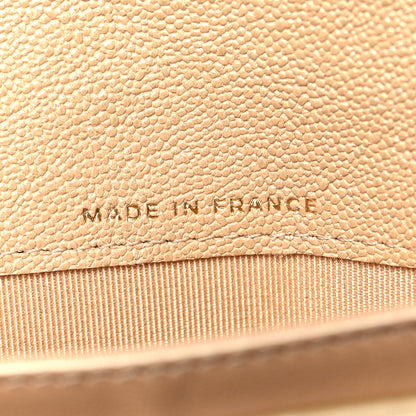 Chanel Iridescent Caviar Quilted Long Flap Wallet Beige 7 of 15