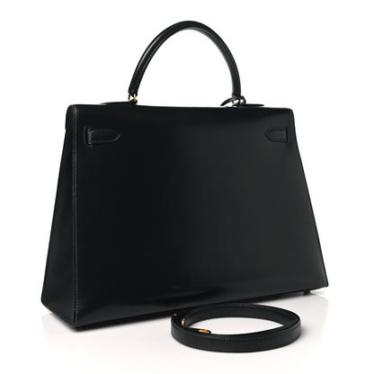 Hermes Box Kelly Sellier 35 Bleu Marine 3 of 11