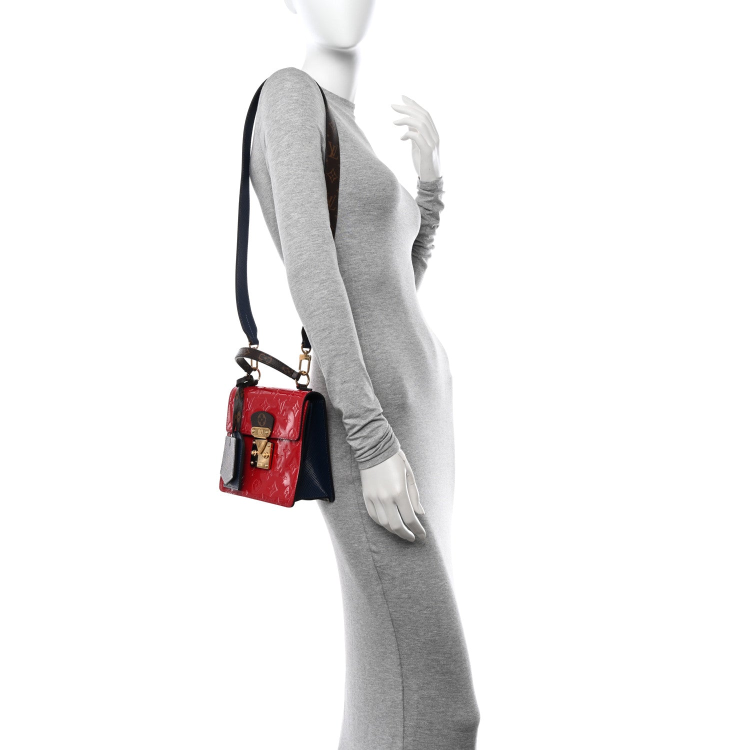 Louis Vuitton Vernis Epi Monogram Spring Street Scarlet 2 of 10