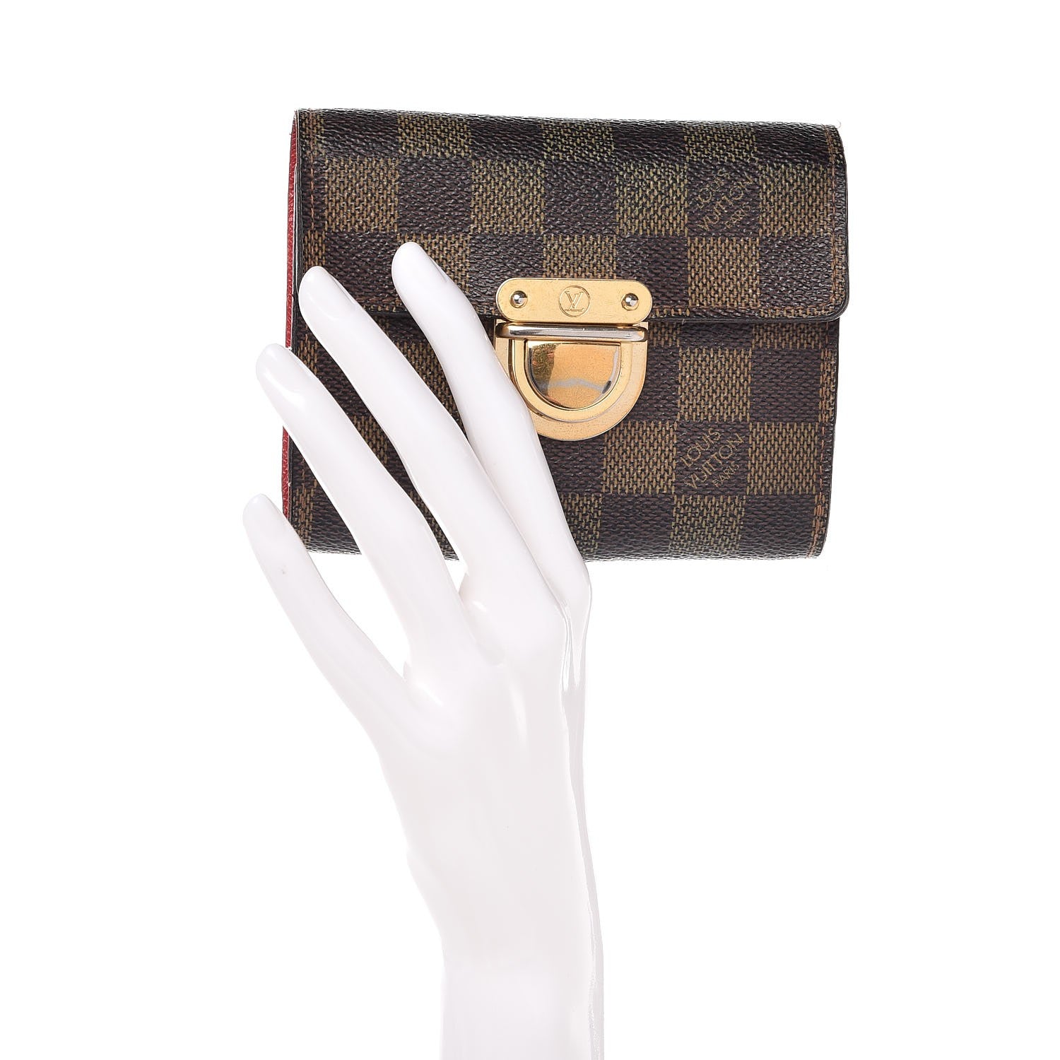 Louis Vuitton Damier Ebene Koala Compact Wallet 2 of 12
