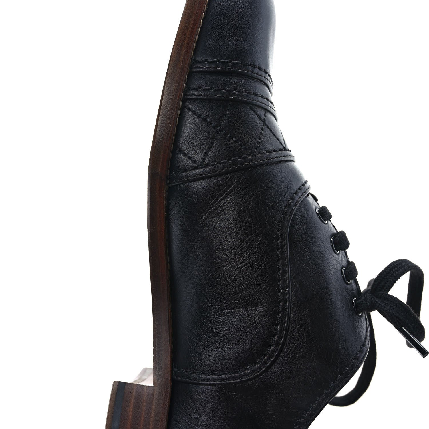 Chanel Calfskin Quilted CC Lace Up Oxfords 40.5 Black 8 of 8