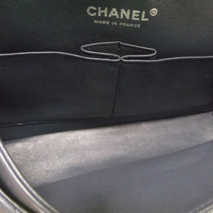 Chanel Lambskin Medium Double Flap Blue 9 of 13
