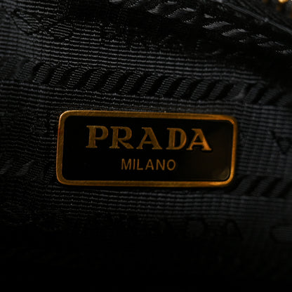 Prada Saffiano Lux Mini Re-Edition Shoulder Bag Black 6 of 10