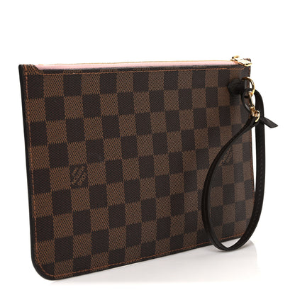 Louis Vuitton Damier Ebene Neverfull MM GM Pochette Rose Ballerine 3 of 6