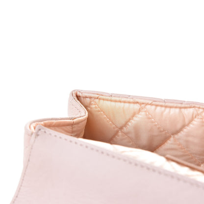 Chanel Lambskin Quilted Flap Cosmetic Case Rose Clair 8 of 11
