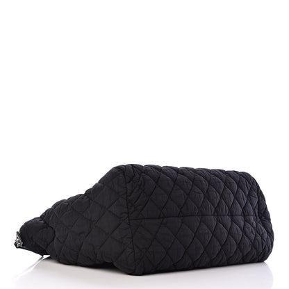 Chanel Nylon Quilted Coco Cocoon Bowler Black 4 of 10