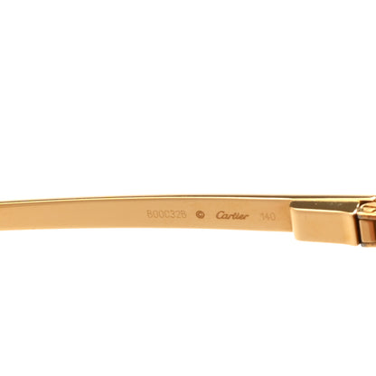Cartier Santos de Cartier Sunglasses CT0035S Gold 6 of 6