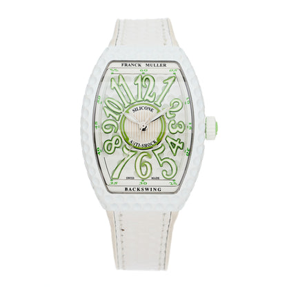 Franck Muller Stainless Steel Rubber 32mm Vanguard Golf Automatic Watch White V32SCATFO 1 of 4