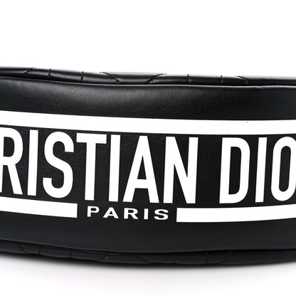 Christian Dior Lambskin Cannage Medium Dior Vibe Hobo Bag Black 9 of 11