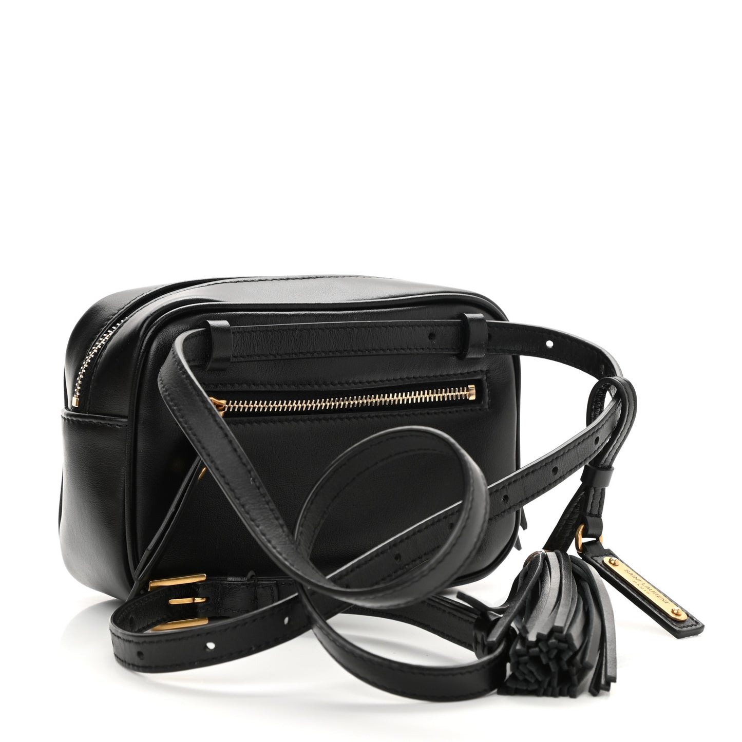Calfskin Matelasse Monogram Lou Belt Bag Black