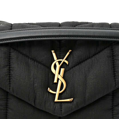 Saint Laurent Nylon Quilted Small Loulou Puffer Monogram Chain Satchel Black 7 of 9