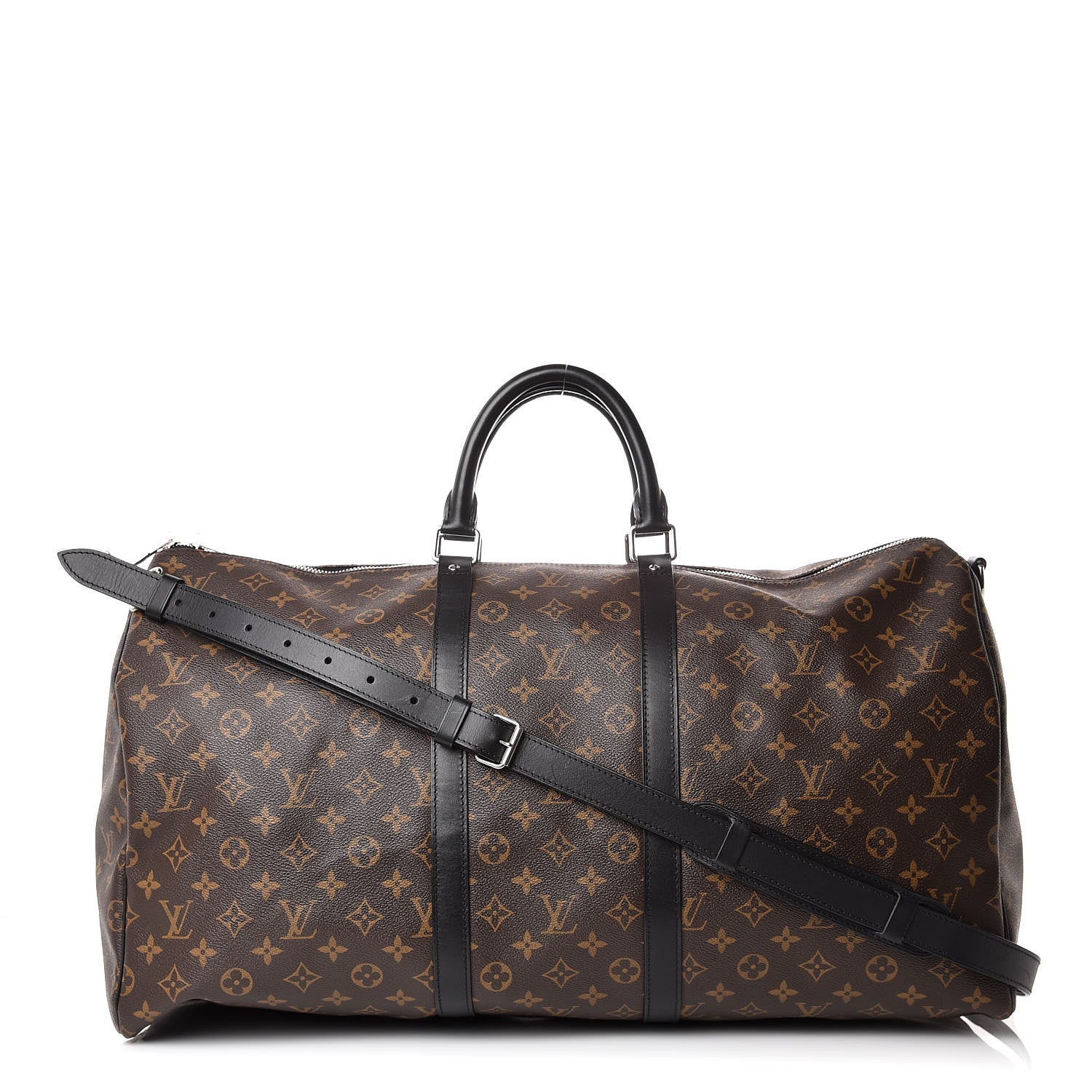 Louis Vuitton Monogram Macassar Keepall Bandouliere 55 1 of 9