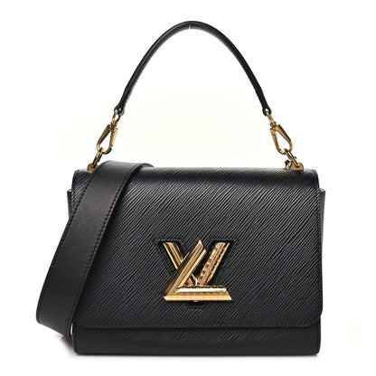 Louis Vuitton Epi Twist Top Handle Shoulder Bag MM Black 1 of 10