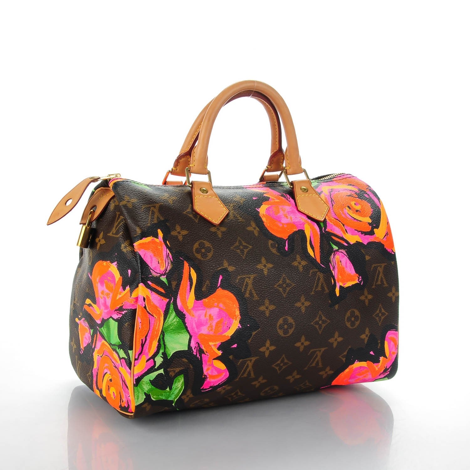 Louis Vuitton Monogram Roses Speedy 30 3 of 7