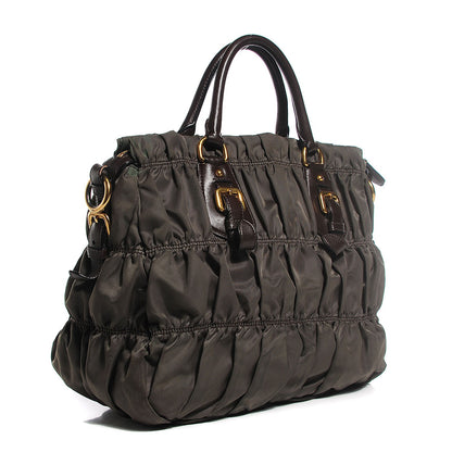 Prada Tessuto Nylon Gaufre Tote Fumo 3 of 10