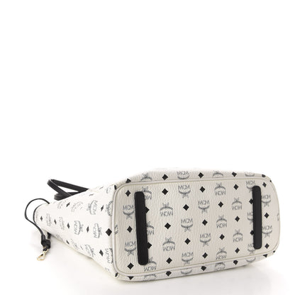 MCM Visetos Medium Project Reversible Shopper Tote White 4 of 18