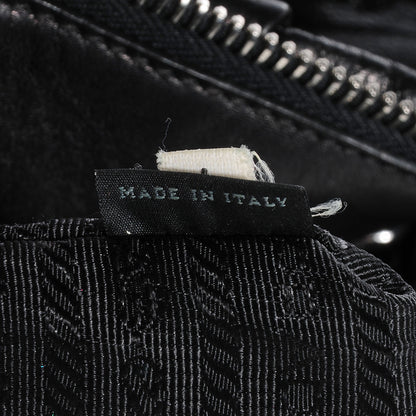 Prada Soft Calf Pleated Hobo Nero Black 10 of 15