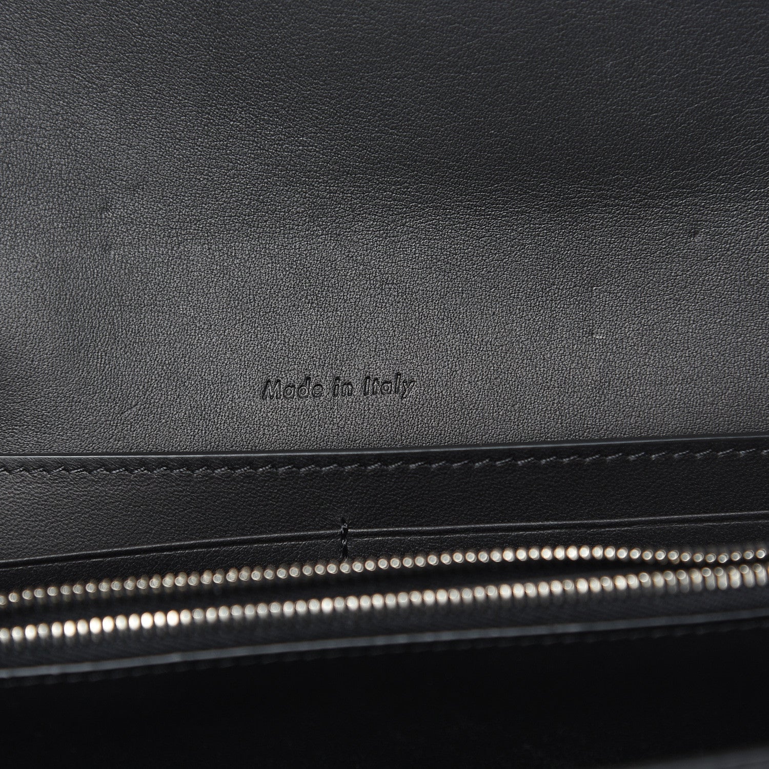 Celine Grained Calfskin Large Trotteur Multifunction Flap Wallet Black 6 of 8
