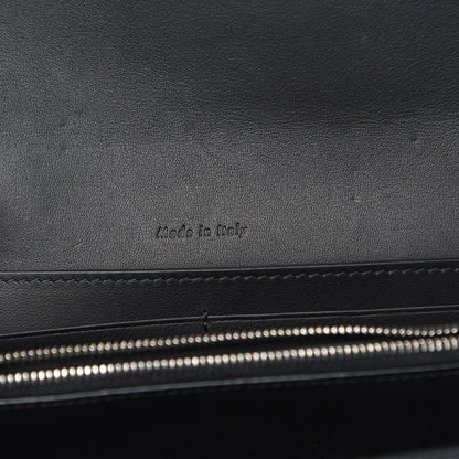Celine Grained Calfskin Large Trotteur Multifunction Flap Wallet Black 6 of 8