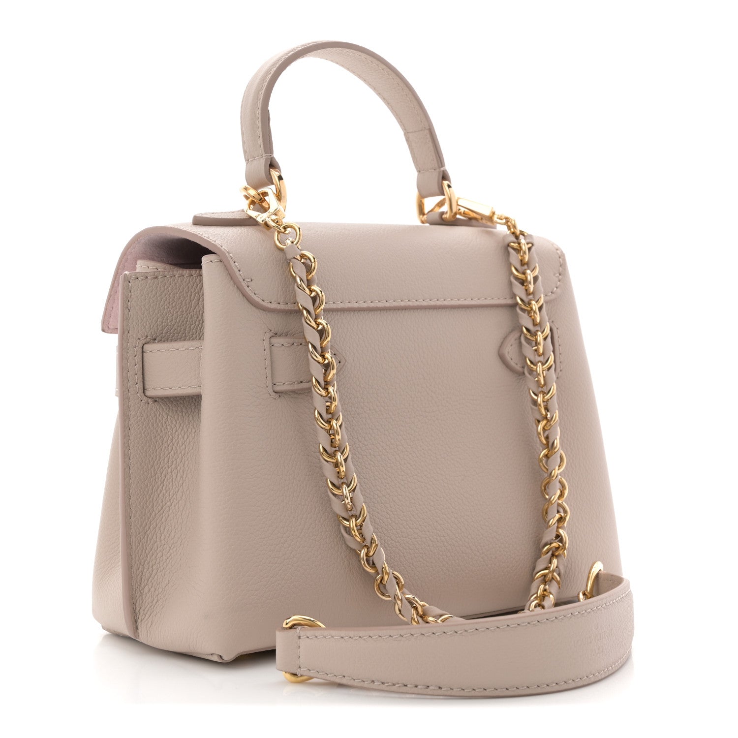 Louis Vuitton Soft Calfskin Mini Lockme Ever Greige 3 of 10