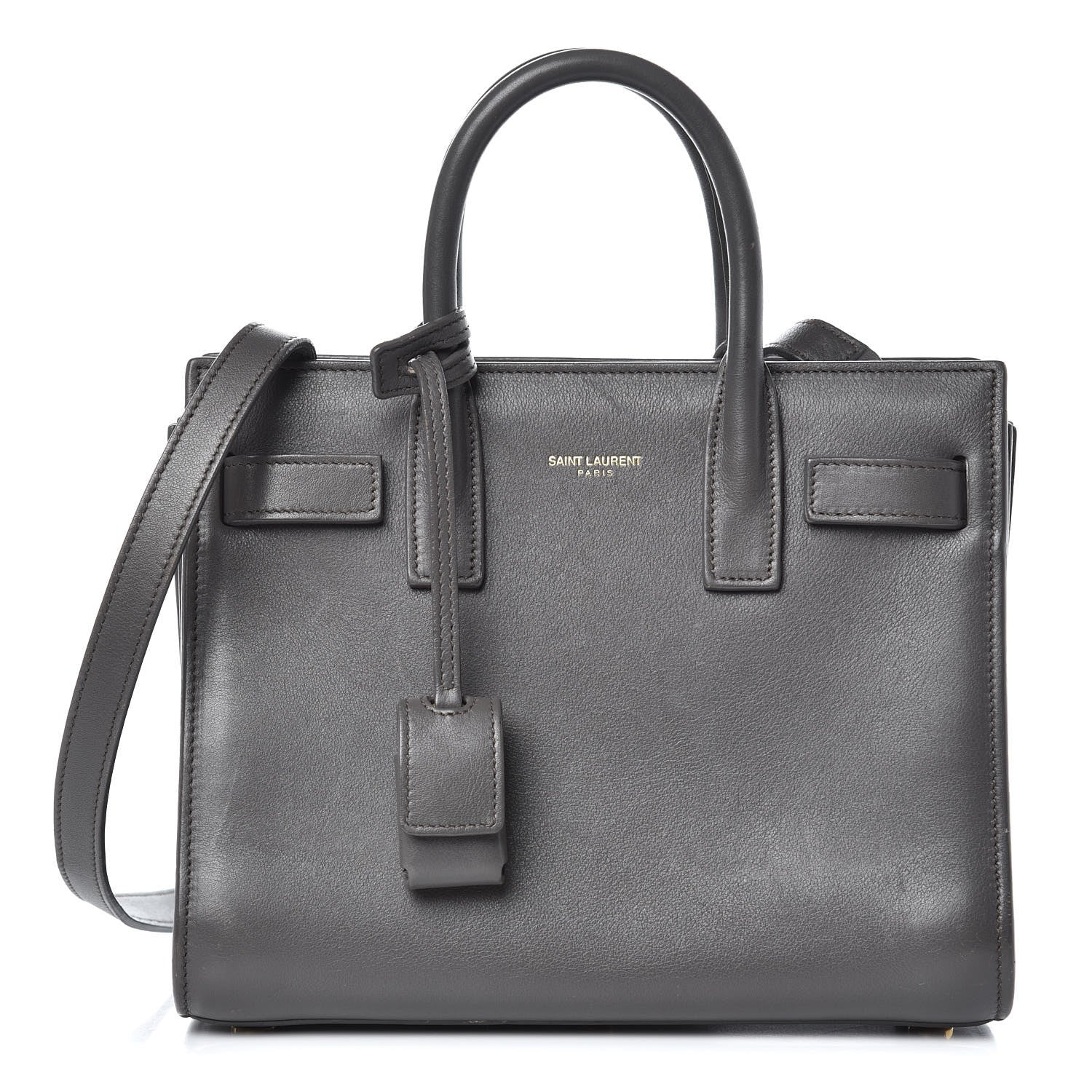 Saint Laurent Calfskin Nano Sac De Jour Fog 1 of 14