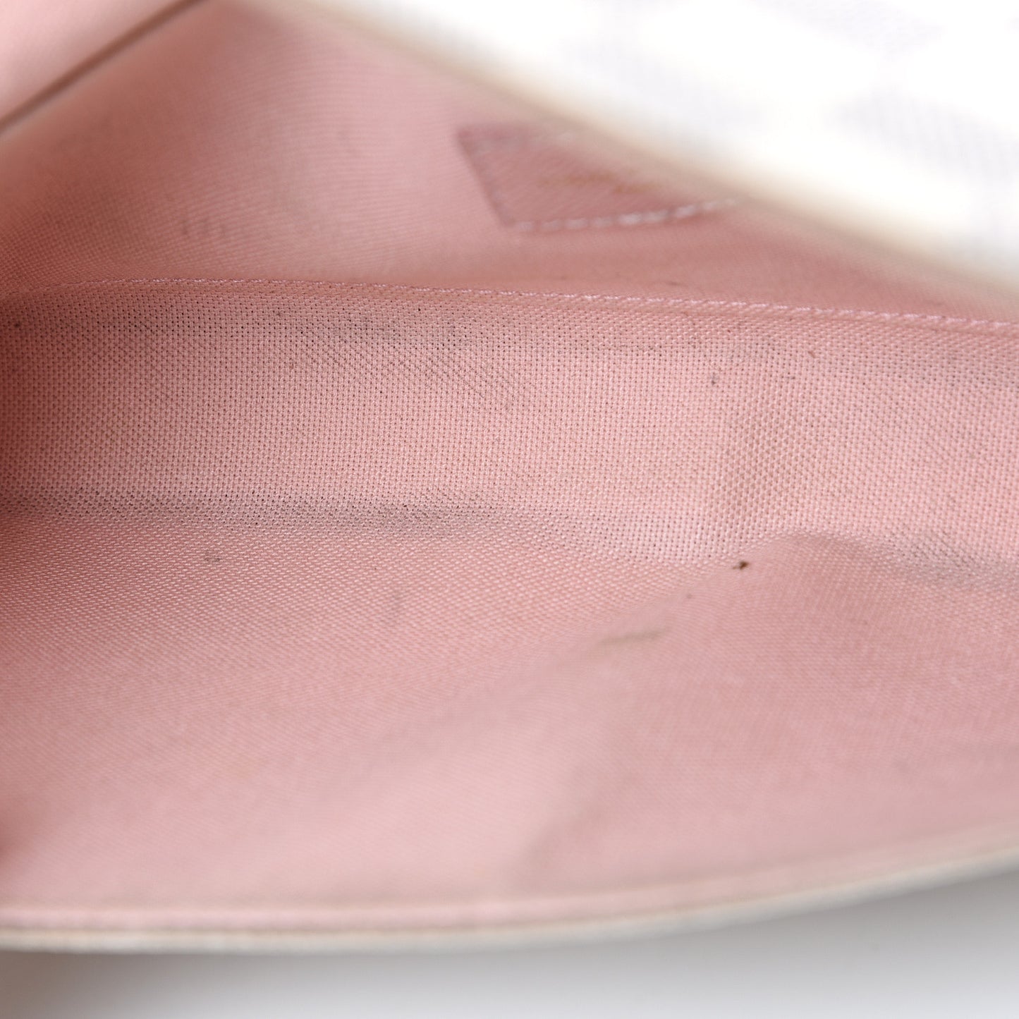 Damier Azur Pochette Felicie Chain Wallet Rose Ballerine